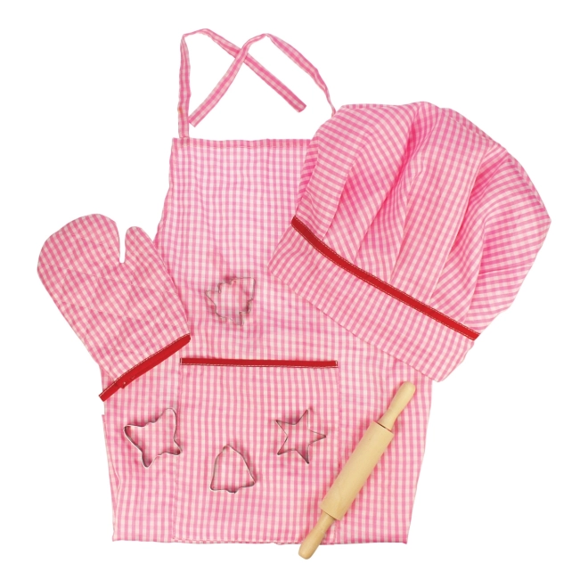 Bigjigs Speelgoed Roze Chefkok Set
