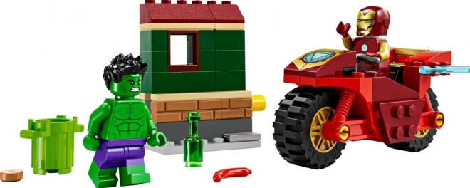 LEGO Marvel Super Heroes 76287 Iron Mans motorfiets en Hulk