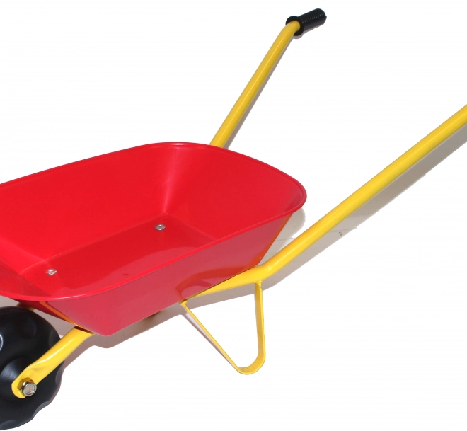 Kinderkruiwagen met kunststof bak – rood