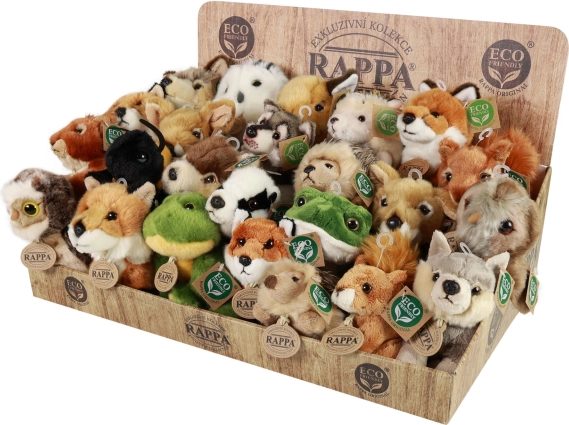 Display van pluchen bosdieren ECO‑FRIENDLY RAPPA