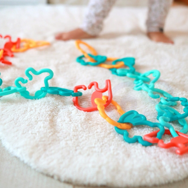 Woopie baby sensorisch speelgoed voor baby's - dierenketting 24 stuks