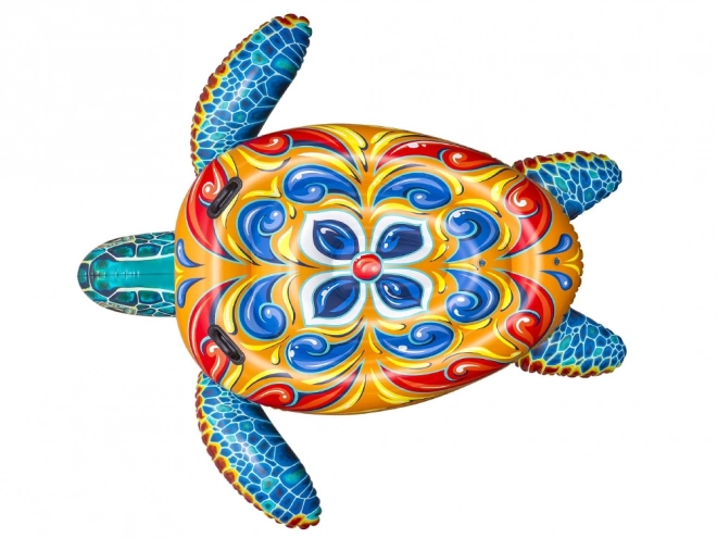 Bestway opblaasbare matras met handgrepen schildpad Majolika