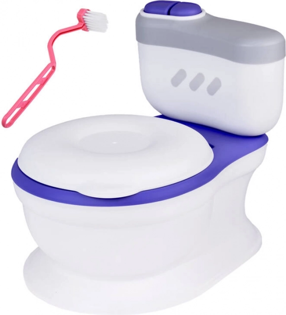 Interactief potje – kindertoilet met doekjesdispenser en spoelgeluid – Modrá
