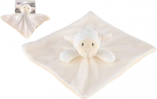 pluchen knuffeldoekje schaap 25 × 25 cm