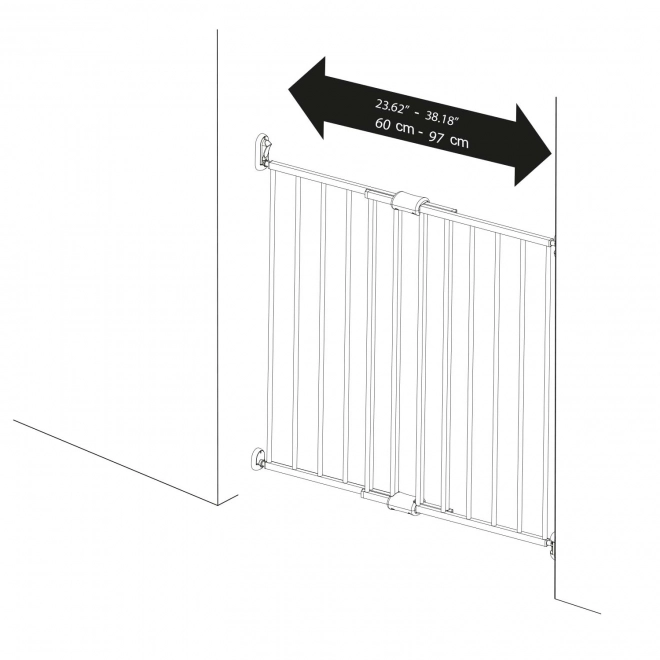 Uitschuifbare barrière Simply met muurbevestiging