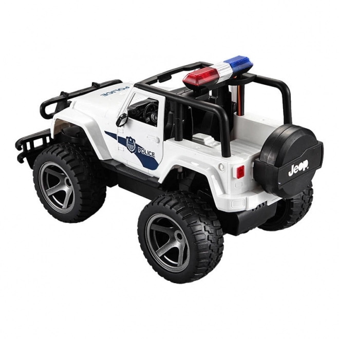 Afstandsbediende auto 1:12 Double Eagle (wit) Jeep (Politie) E550-003