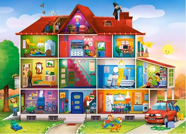 Puzzel 120 stukjes House Life