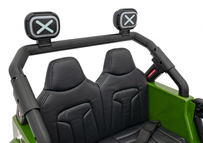 Groen terrein kinderwagen