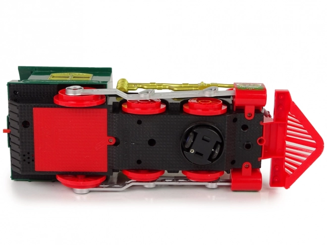 Kerst Locomotief Met Lichten en Geluiden op Batterijen