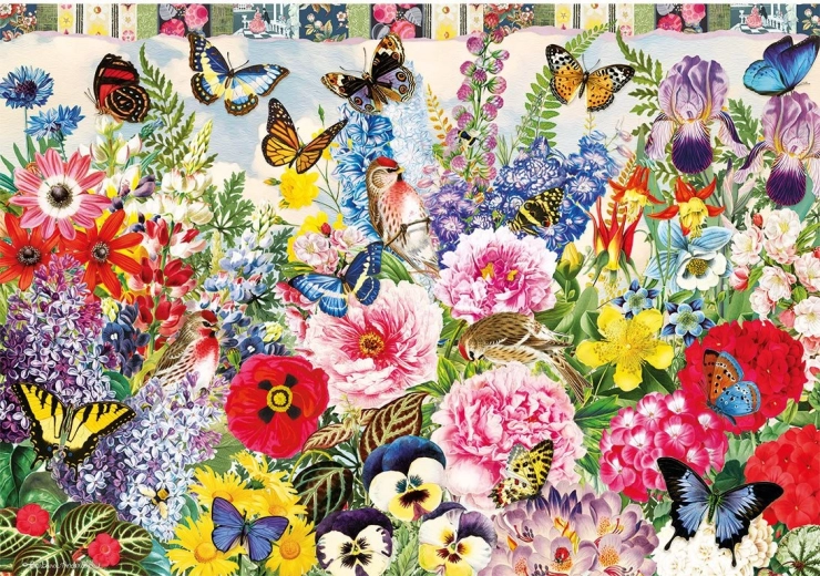 Puzzel weidebloemen 500 stukjes GIBSONS