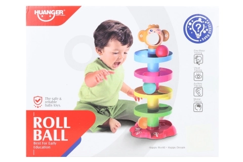 Baan met balletjes en aapje