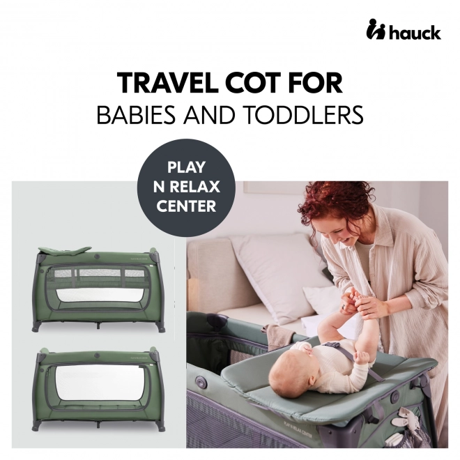 Reisbed Hauck Play'n Relax Center donker groen