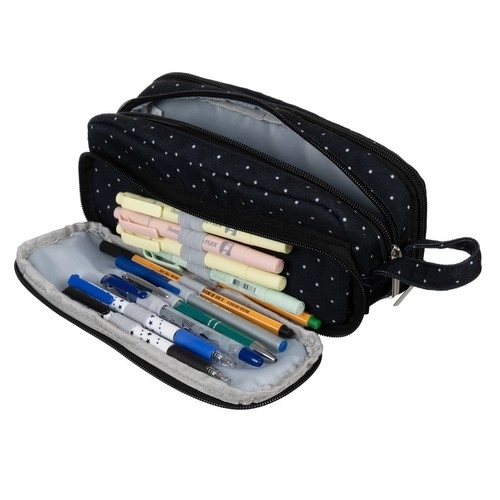 Driedubbele etui - zwarte Maaleo 24511