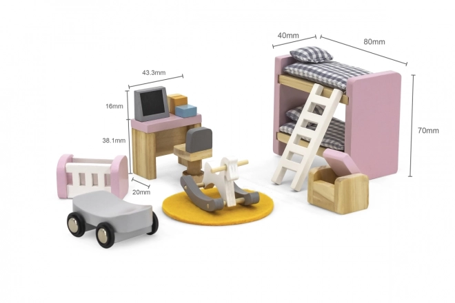 Houten kinderkamer