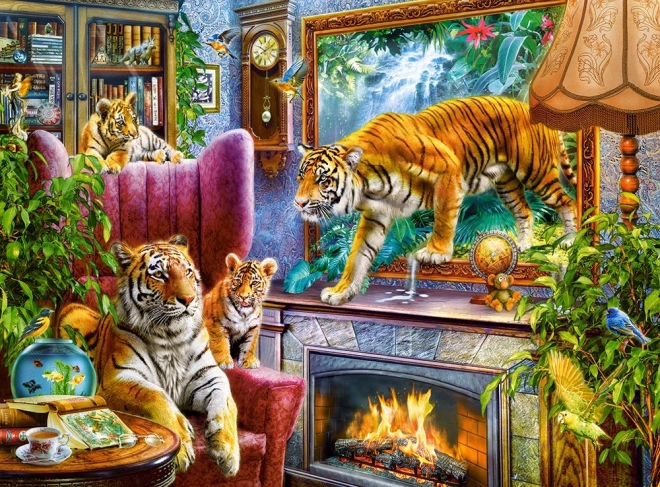 Puzzel Tijgers ontwaken 3000 stukjes CASTORLAND