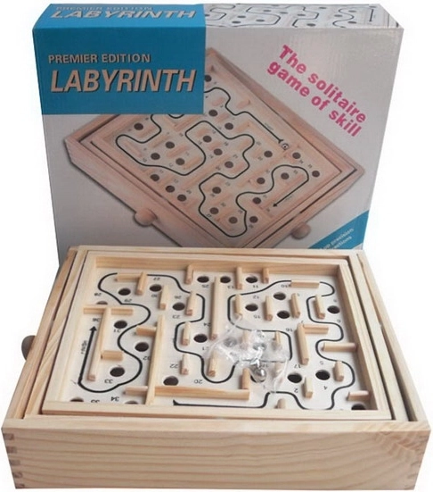 Houten spel Doolhof