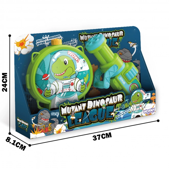 Waterpistool met rugzak Dino