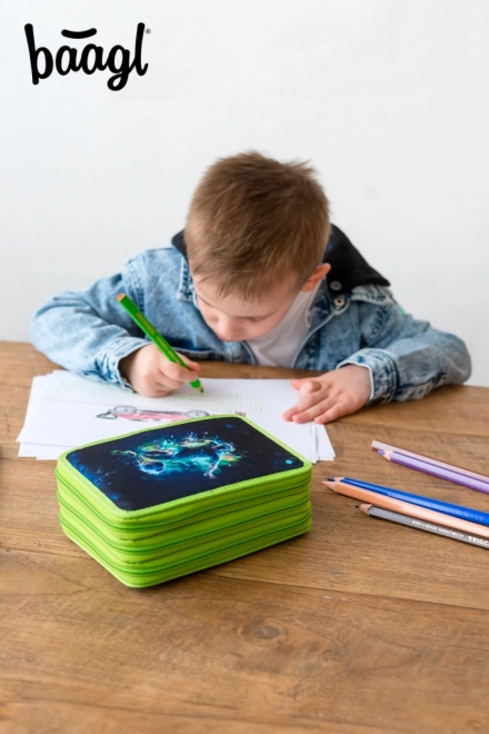 BAAGL School etui drievoudig Voetbal Speler