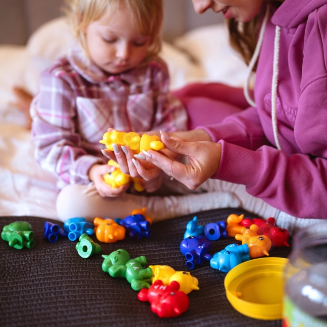 Montessori set voor het leren van cijfers en kleuren Eenhoorns