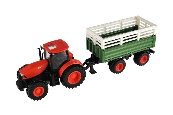 Kindertractor ZETOR met afstandsbediening, aanhanger, licht- en geluidseffecten, 42 cm