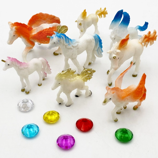 Set van eenhoornfiguren