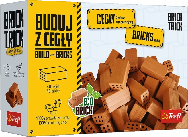 Trefl Brick Trick aanvullingsset lange bakstenen – 40 stuks