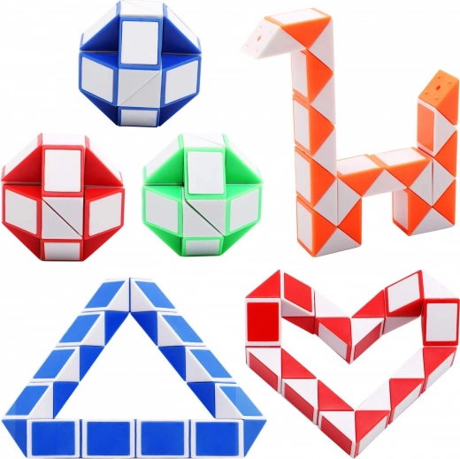 Magische slangenkubus – puzzel 26 cm (mix kleuren)