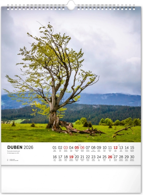 Muurkalender Šumava 2026
