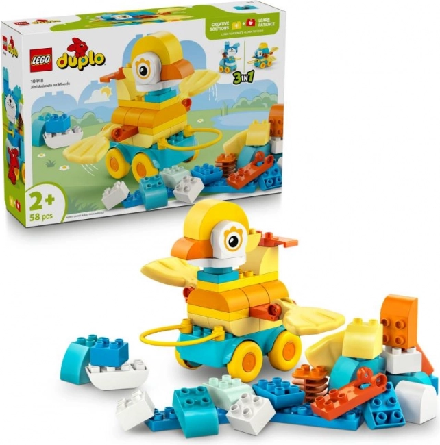 LEGO DUPLO 3-in-1 dieren op wieltjes