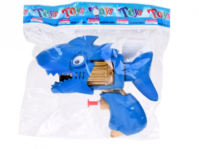 Zakformaat waterpistool Blauwe Haai voor kinderen