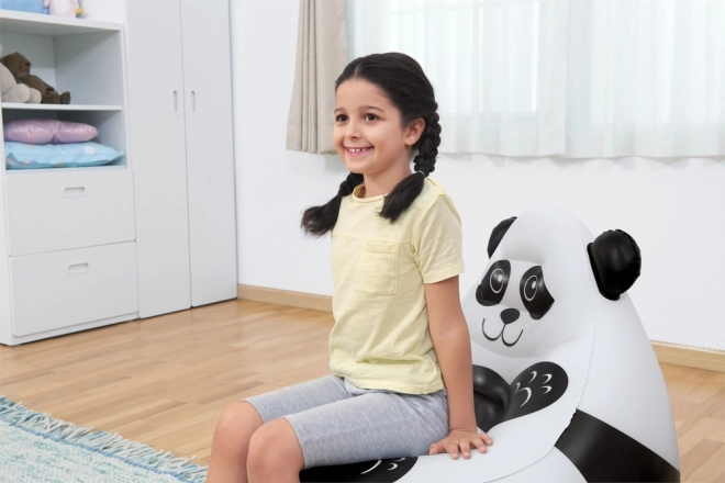 Opblaasbare panda stoel