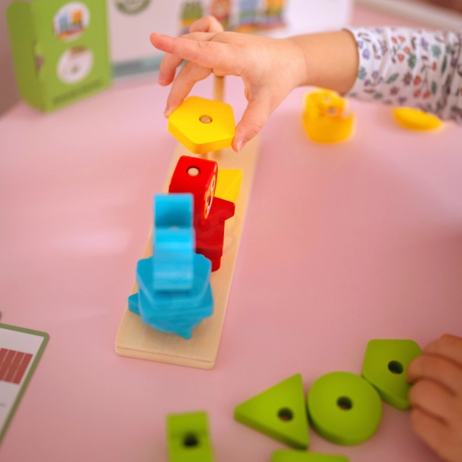 Montessori stapeldierpiramide 27 stuks FSC