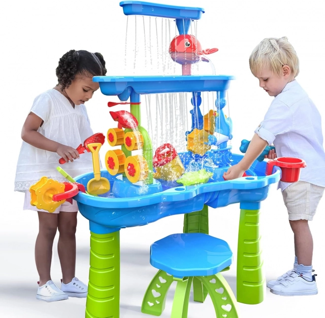 Woopie XL water- en zandtafel voor kinderen, 37 delen