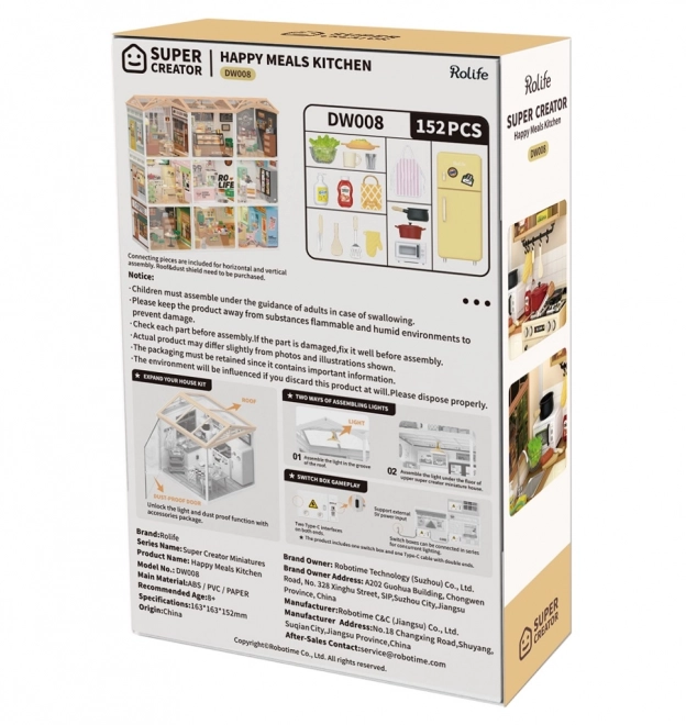 RoboTime miniatuur huisje Keukentje Happy Meals