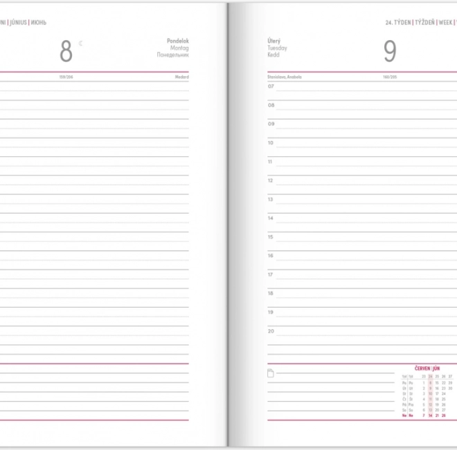 Dagelijkse agenda NOTIQUE Balakon 2026, zwart, 15 x 21 cm