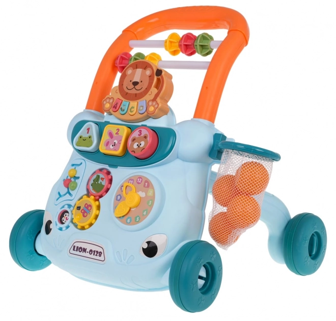 Multifunctionele looptrainer met accessoires blauw