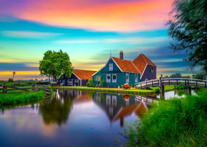 Enjoy puzzel Boerenerf in Nederland 1000 stukjes