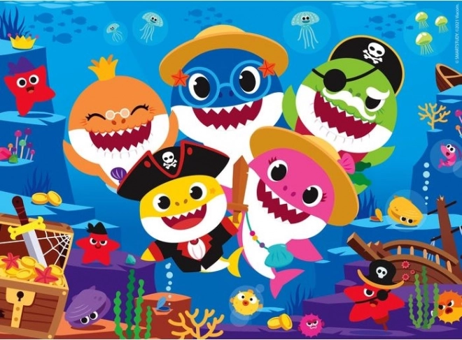 CLEMENTONI Puzzel met waterverf Water Magic: Baby Shark 15 stukjes
