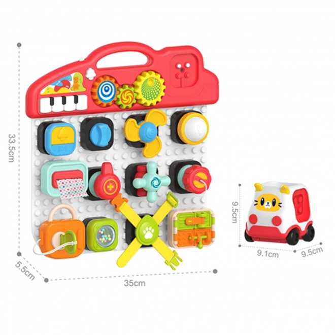 Woopie Montessori Kinder Manipulatief Paneel Kleurrijk Actief Paneel