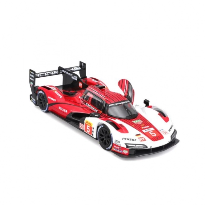 Bburago 1:24 Racing - Porsche 963 - Wit/Rood #5