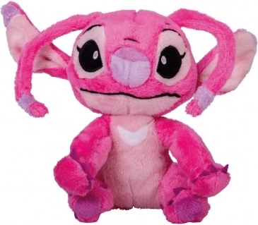 Pluchen engel Zittende Stitch roze 22 cm