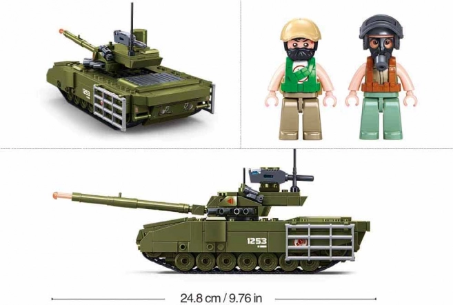 Bouwset Tank Armata Sluban Army