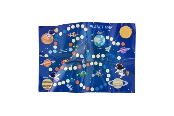 Raketvliegtuig met accessoires van kunststof 10x12x7cm