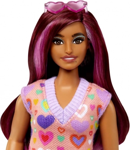 Lang haar met roze lokken