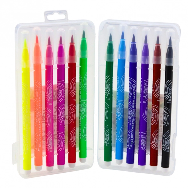Aquarel stiften in organizer 12 kleuren