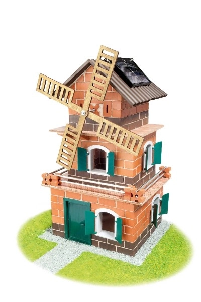 Bouwset Teifoc Molen - zonne-energie 380 stuks in doos 44x33x11cm
