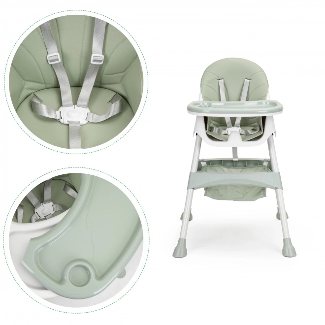 2-in-1 Kinderstoel met 5-puntsgordels ECOTOYS Azura