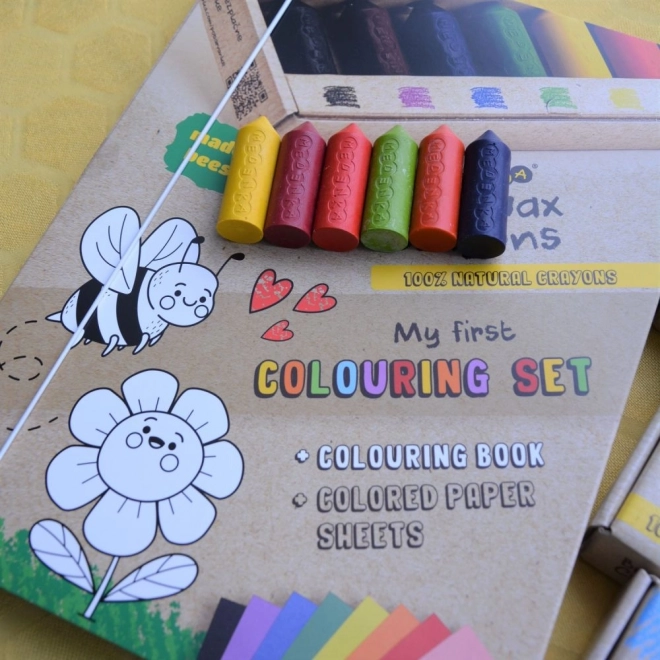 Creatieve set met bijenwas krijtjes