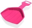 Kinder sneeuwglijder Clown plastic slee-schop – Roze