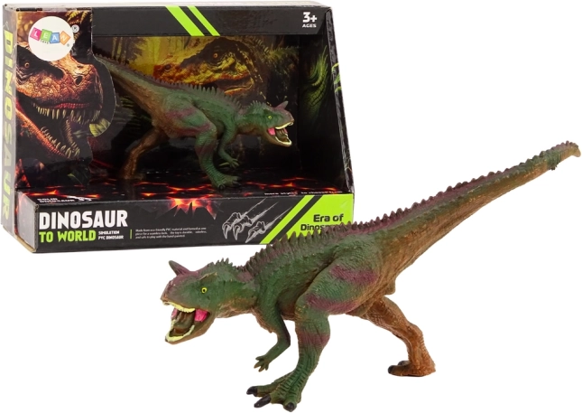 Dinosaurussenfiguur Carnotaurus groenbruin